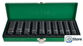 Набор трещотка с головками Toptul GEAD1002 10 предметов