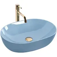 Умывальник Rea Lisa L.Blue Shiny U6620