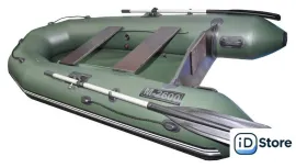 Моторно-гребная лодка Муссон 2600 С (зеленый)