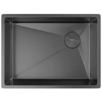 Мойка кухонная ZorG Zerox 59 U / IF Side SF PVD Gunblack