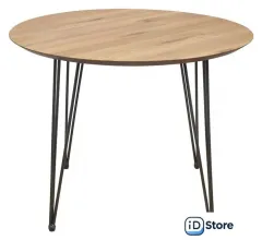 Кухонный стол ОКА Демавенд 100x74 (дуб натуральный/черный)