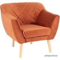 Интерьерное кресло Signal Karo 1 Velvet Bluvel 4215 (корица/бук)