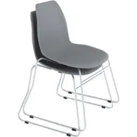 Стул Sheffilton SHT-ST29/S145-2 (серый/хром лак)