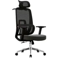 Офисное кресло SitUp Carbon Black Chrome (сетка Black/Black)