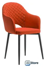 Стул с подлокотниками Табурет Кристи (бренди 17/каркас черный)