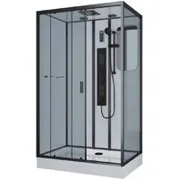 Душевая кабина Niagara NG-6912-01GQL BLACK 120x80x210 (тонированное стекло)
