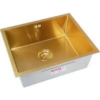 Кухонная мойка ARFEKA ECO AR 550450 GOLD PVD NANO