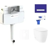 Унитаз приставной Lavinia Boho Relfix Bell Pro 5 в 1 87551003 (фиолетовый стекло)