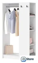 Стойка для одежды Стендмебель Руна СТЛ 01 (белый)