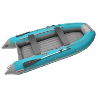 Надувная лодка Roger Boat Zefir 3500 LT (малокилевой, бирюзовый/серый комби)