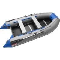 Моторная лодка Roger Boat Hunter Keel 3500 (малокилевая, серый/синий)