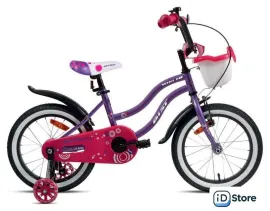 Детский велосипед AIST Wiki 16 2025 (фиолетовый)