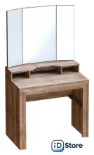 Туалетный столик с зеркалом Мебельград Соренто 155x90x45 см (дуб стирлинг/кофе структурный матовый)