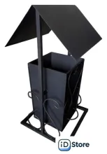 Уличная урна Станкоинструмент 1 (с крышей)