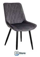 Стул AksHome Nika (серый велюр HLR-21/черный)