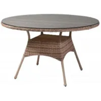 Стол садовый AIKO 722 D130 разборный 7035П Светлый