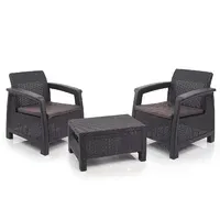 Комплект садовой мебели Эльфпласт Holiday L венге