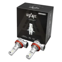 Автолампа диод H11 PGJ19-2 12V 40W 5000Лм SKYWAY компакт START 6000К Белая коробка комп.2шт