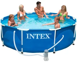 Каркасный бассейн Intex Metal Frame (366х76 см.фильтр-насос)