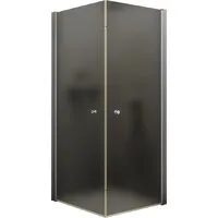 Душевой уголок MaybahGlass MGY-1299-5 (графитовое матовое стекло/хром матовый)
