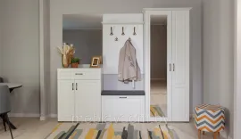 Прихожая Лацио Белое дерево 2,4м