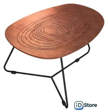 Журнальный столик Sheffilton SHT-CT52-3 (кариф/черный муар)