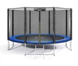 Батут Atlas Sport 374см - 12ft РRO (усиленные опоры) BLUE