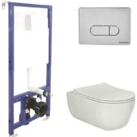 Унитаз подвесной Berges Wasserhaus Ego XL Rimless Toma Slim SO Novum525 D3 043201