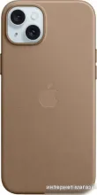 Чехол для телефона Apple MagSafe FineWoven Case для iPhone 15 Plus (серо-коричневый)