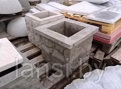 Цветочница "Булыжники" 400400400 мм. и иные размеры (без дна).