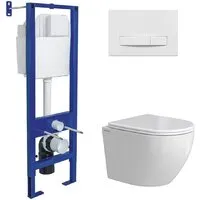 Унитаз подвесной Berges Wasserhaus Okus Rimless 043394 (с сиденьем)