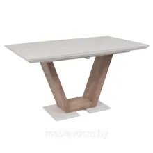 Стол ТОРОНТО, керамика 1400(1715)800, Камень белый Greys white/Ель умбра