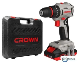 Дрель-шуруповерт Crown CT21145XMS-2 BMC (с 2-мя АКБ, кейс)