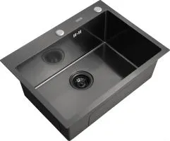 Кухонная мойка ARFEKA Eco AR 600450 Black PVD Nano