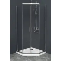 Душевой уголок BelBagno UNO-195-P-2-100-C-Cr