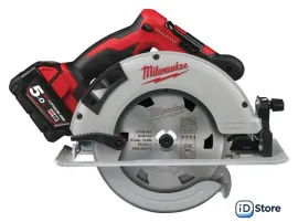 Дисковая (циркулярная) пила Milwaukee M18 BLCS66-502X 4933464590 (с 2-мя АКБ)