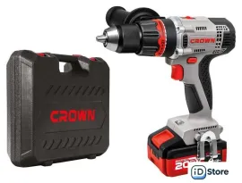 Дрель-шуруповерт Crown CT21076HMX-4 BMC (с 2-мя АКБ, кейс)