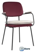 Стул с подлокотниками Bergenson Bjorn Pea BB0000618 (бордовый/бежевый)