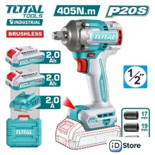 Гайковерт Total TIWLI2045 (с 2-мя АКБ, кейс)