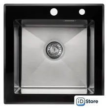 Кухонная мойка ARFEKA ECO AR 500500 GS BLACK GLASS SATIN