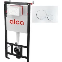 Инсталляция для унитаза Alcaplast AM101/1120 кнопка M671 (хром глянец)