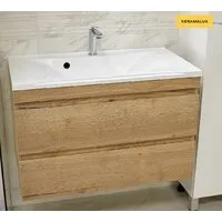 Мебель для ванных комнат Vela Тумба под умывальник Vela Каскад Дуб Небраска 80П под Milen TU27149