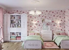 Детская Ki-Ki - Комплект 5 - Белый (ДСВ Мебель)