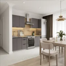 Кухня Корнелия Марика 1,6 без столешницы, Графит софт
