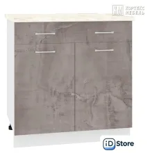 Шкаф напольный Кортекс-мебель Корнелия Лира НШ80р1ш (оникс/мадрид)