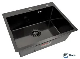 Кухонная мойка ARFEKA Eco AR 600500 Black PVD Nano Decor Millet Grains