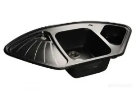 Кухонная мойка GranFest Corner GF-C1040E (черный)