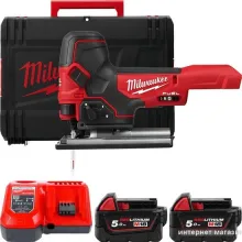 Электролобзик Milwaukee Fuel M18 M18FBJS-502X 4933464800 (с 2-мя АКБ, кейс)