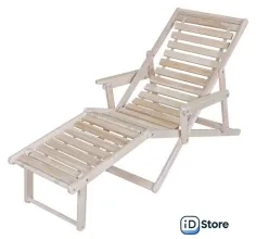 Шезлонг Мебелик С подлокотниками (без покрытия)