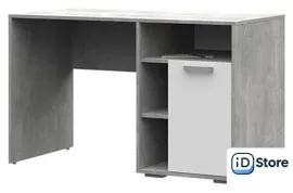 Стол Стендмебель Денвер СТ 01 (белый/ателье светлое)